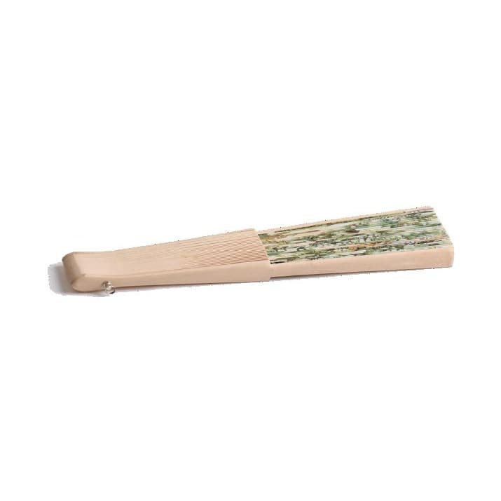 BARLEY - RPET Fan With Bamboo Handle