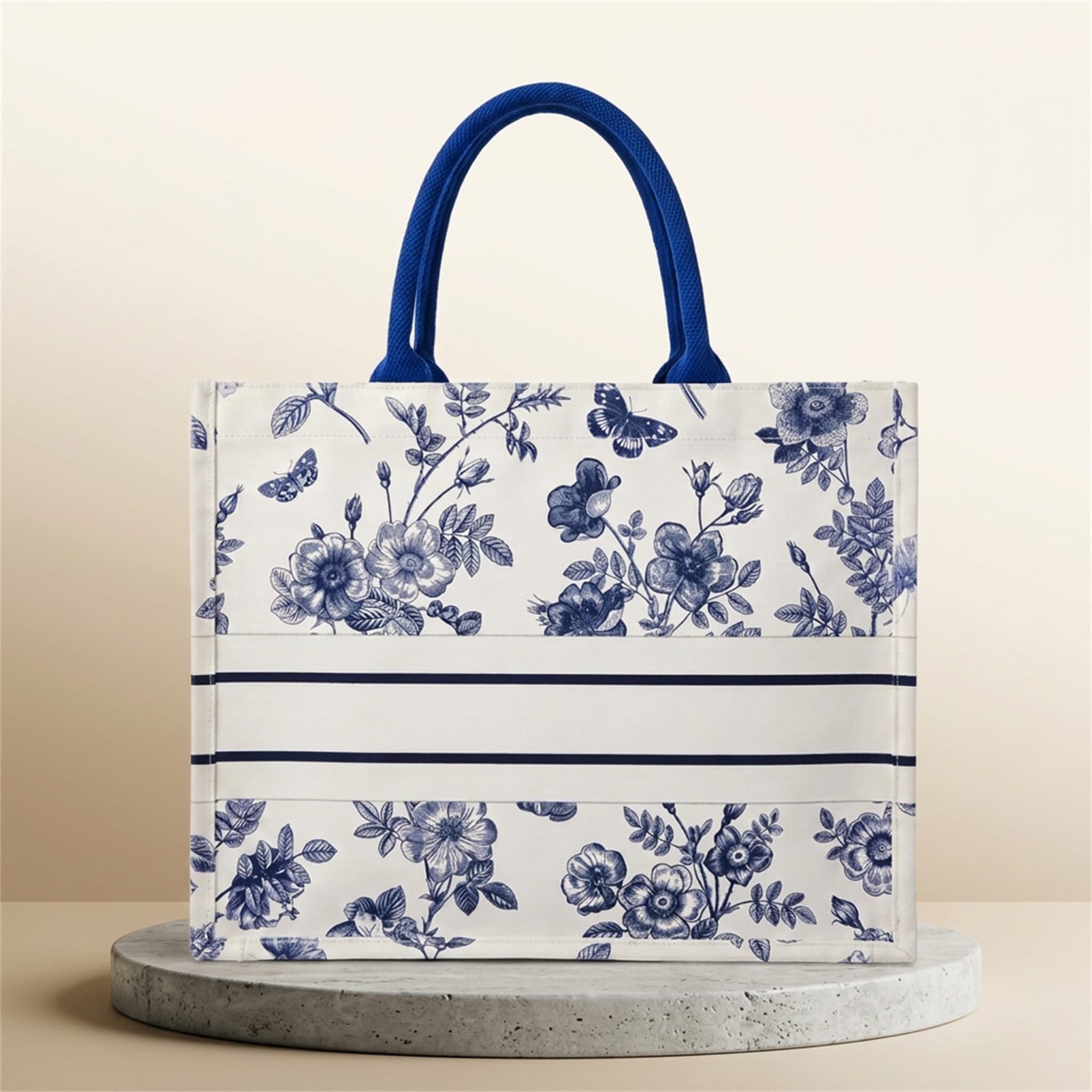TOILE - Floral Canvas Tote